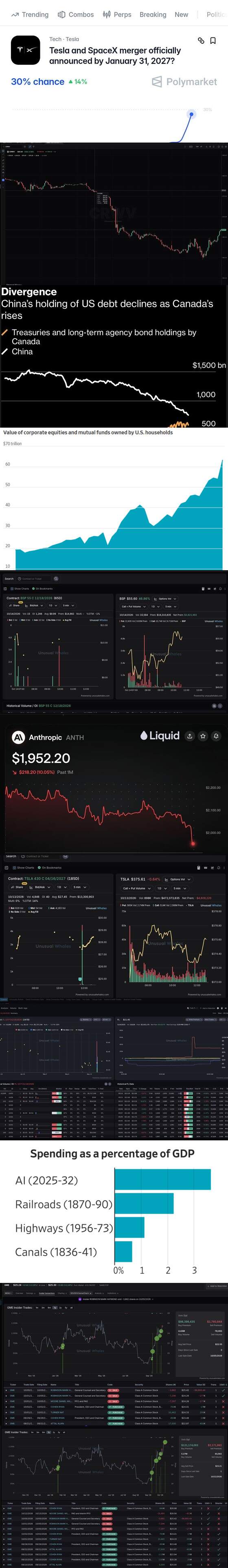 Unusual Whales 小多图: TSLA 期权分析
